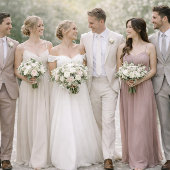 花のモノグラムの衣類の色のカード 招待状