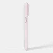 花のモノグラム入りピンクブーツ iPhoneケース (右側面)
