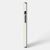 花のモノグラム ゴールドエフェクト 名前入り iPhoneケース (左側面)