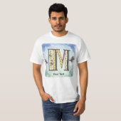 花のモノグラム M Tシャツ (正面フル)