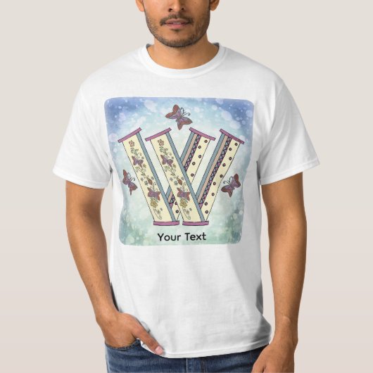 花のモノグラム W Tシャツ (正面)