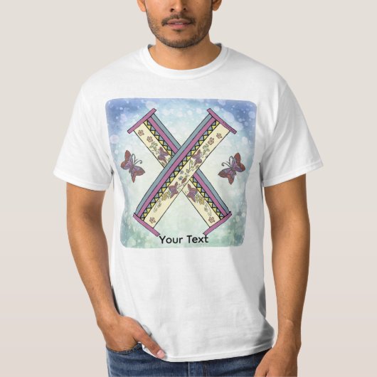花のモノグラム X Tシャツ (正面)