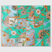 花のモロッコ ラッピングペーパー (フラット)