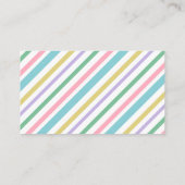 花のユニコーンのお母さんのテレホンカード 名刺 (裏面)