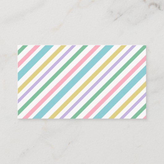 花のユニコーンのお母さんのテレホンカード 名刺 (裏面)