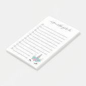 花のユニコーンのするべき実用的なチェックボックスの事 ポストイット (アングル)