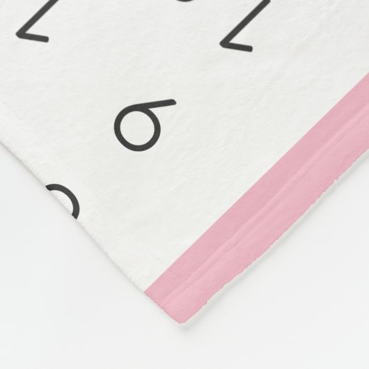 花のユニコーンのベビーの月例マイル標石 フリースブランケット (角)