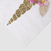花のユニコーンのホーン　ゴールドグリッター　誕生日パーティー 薄葉紙 (詳細)