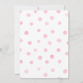 花のユニコーンケーキの誕生日招待状 招待状 (裏面)