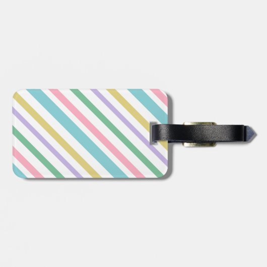 花のユニコーン-あなたの名前を加えて下さい ラゲッジタグ (裏面横)