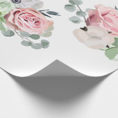 花のユーカリの水気が多い結婚式の包装紙 ラッピングペーパー (角)