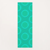 花のライブ – 日 – シームレスなパターン2 ヨガマット (正面)