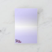 花のライラック フラワー ウェディング サンクス サンキューカード (内部)