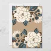 花のラスティックな20周年記念 招待状 (裏面)