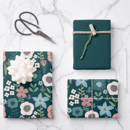 花のラッピングペーパーシート ラッピングペーパーシート