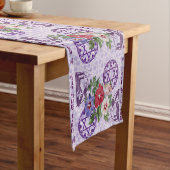 花のランナーダビデの星 ショートテーブルランナー (インサイチュ)