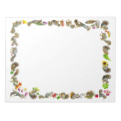 花のリスメモ帳 ノートパッド (正面)