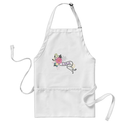花のリボンを持つLola スタンダードエプロン (正面)