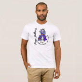 花のリボン4の希望の問題の結腸癌 Tシャツ (正面フル)