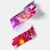 花のリボン, ピンクの花のリボン, サテンリボン (裏面)