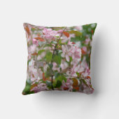 花のリンゴの木のポスターと繊細な枝 クッション (裏面)