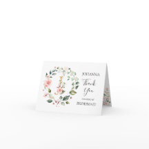 花のリースのウェディングパーティーのためのイニシャルJ