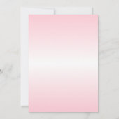 花のリースのピンクSIPは及び女の子|の写真を見ます 招待状 (裏面)