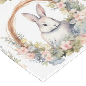 花のリースの復活祭 ショートテーブルランナー (コーナー)