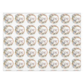 花のリースの復活祭 テーブルクロス (正面(横))