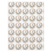 花のリースの復活祭 テーブルクロス (正面)