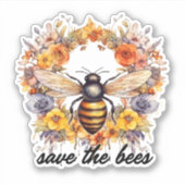 花のリース救ザビーズ防水 シール (正面)