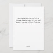 花のリース エレガント ファミリー クリスマス フォト (裏面)