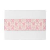 花のレトロのダマスク織 招待状ベリーバンド (裏面例)