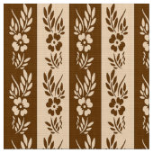 花のレトロの縞模様 ファブリック (クローズアップ)