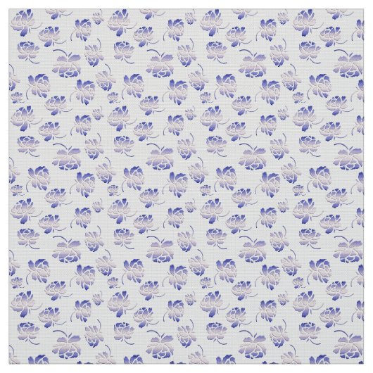 花のレトロパターン ファブリック (見本)