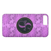 花のレトロpattern.monogram. Case-Mate iPhoneケース (裏面(横))
