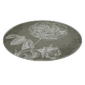 花のレリーフ、浮き彫りI カッティングボード (角)