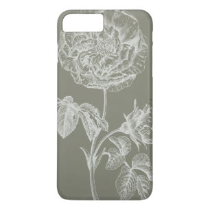 花のレリーフ、浮き彫りI iPhone 8 PLUS/7 PLUSケース