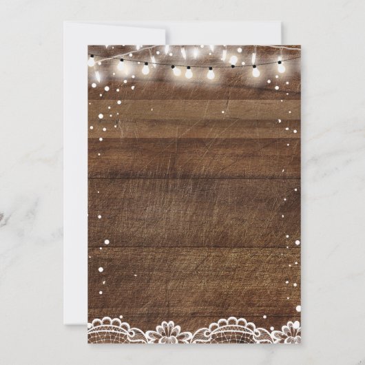 花のレースのひもは卒業パーティーカードをつけます 招待状 (裏面)