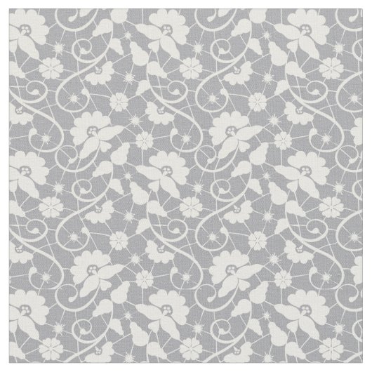 花のレースパターン ファブリック (クローズアップ)