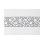 花のレースパターン 招待状ベリーバンド (裏面例)