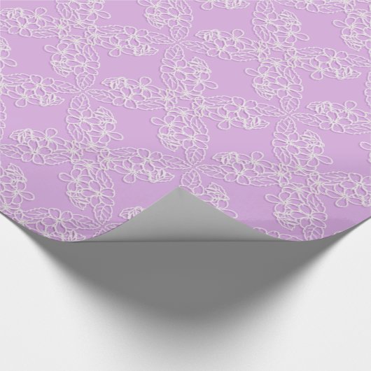 花のレース ラッピングペーパー (コーナー)