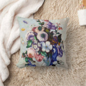 花のロココの花瓶,ポールセザンヌ クッション (ブランケット)