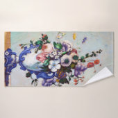 花のロココの花瓶，ポールセザンヌ バスタオル (バスタオル)