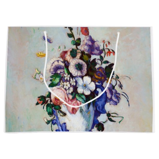 花のロココの花瓶,ポールセザンヌ ラージペーパーバッグ (正面)