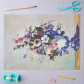 花のロココの花瓶，ポールセザンヌ 薄葉紙 (クラフト)