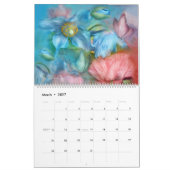 花のロマンスの2つの芸術のカレンダー2015年の言語 カレンダー (3月 2027)