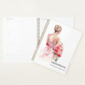 花のローズウォーターカラーのウェディングドレスコレクション プランナー手帳 (ディスプレー)