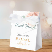 花のローズゴールドピンクのブライズシャワー感謝祭 フェイバーボックス
