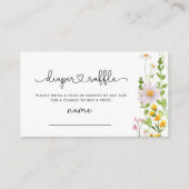 花のワイルドフラワーディーパーラッフルチケット エンクロージャーカード (正面)